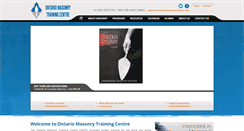 Desktop Screenshot of ontariomasonrytrainingcentre.com